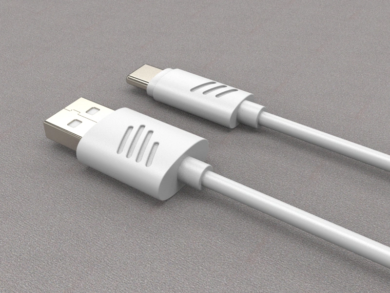 2.0 USB C to USB a Charge Cable for Samsung S8/S9/Note 1 and Other USB C Devices, Double Color Moulded, 3A Max Current