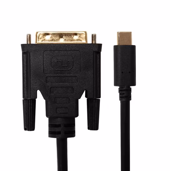 High Quality Gold Plated Connector USB Type C to DVI Cable 6FT 1.83m