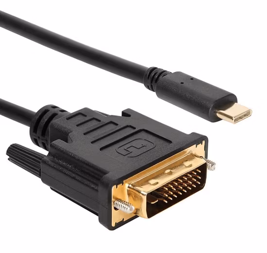 High Quality Gold Plated Connector USB Type C to DVI Cable 6FT 1.83m