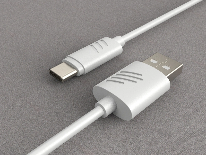 2.0 USB C to USB a Charge Cable for Samsung S8/S9/Note 1 and Other USB C Devices, Double Color Moulded, 3A Max Current